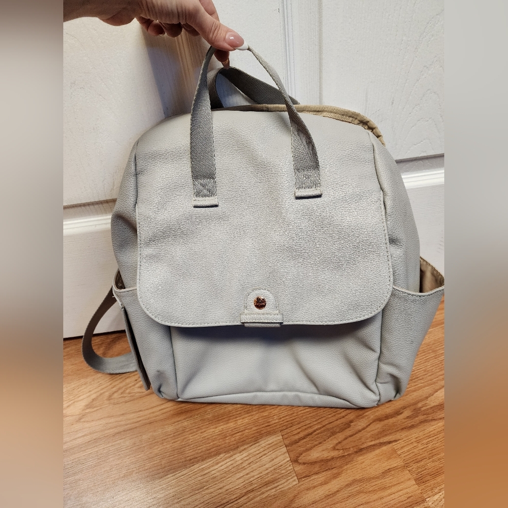 Babymel Robyn Convertible Faux Leather Diaper Backpack